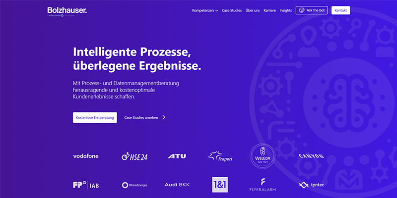 Bolzhauser AG – Unternehmenswebsite