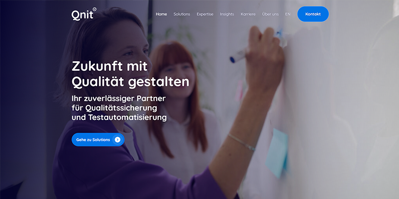 Qnit AG – IT-Unternehmensseite